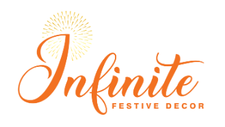 Infinite Festive Decor logo — luxury Christmas, Ramadan, and event decoration services in Dubai, Abu Dhabi, and UAE.