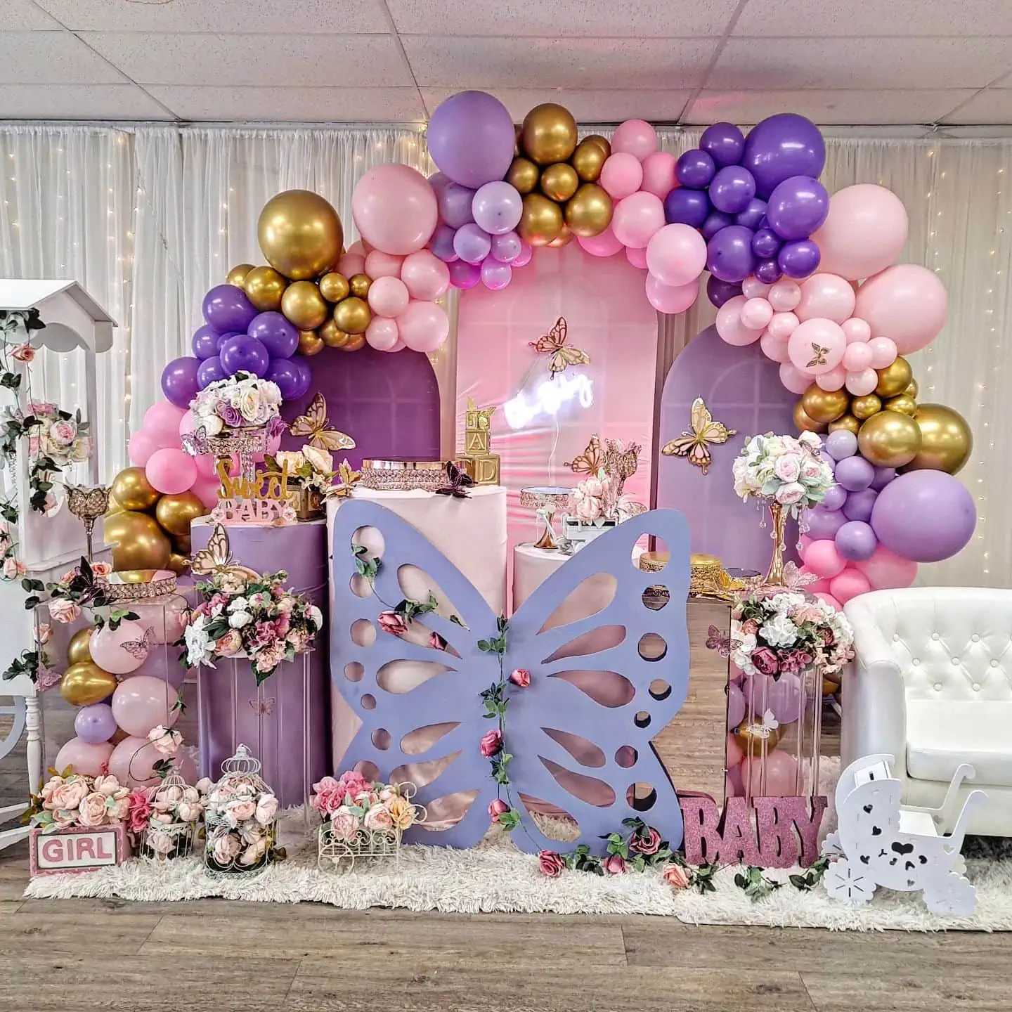 baby shower decorations Dubai theme setup