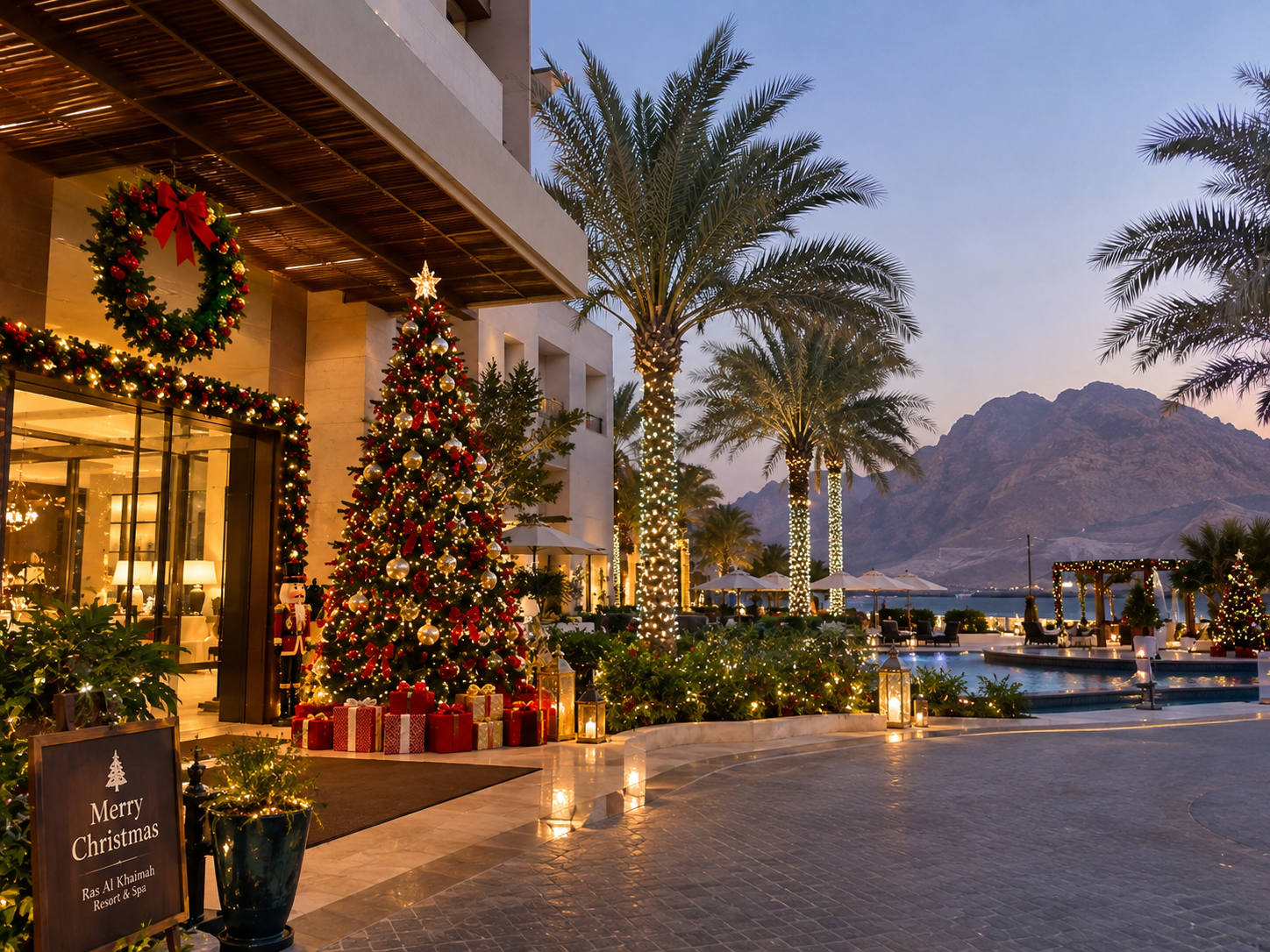 Christmas Hotel and Resort Decorations in RAK